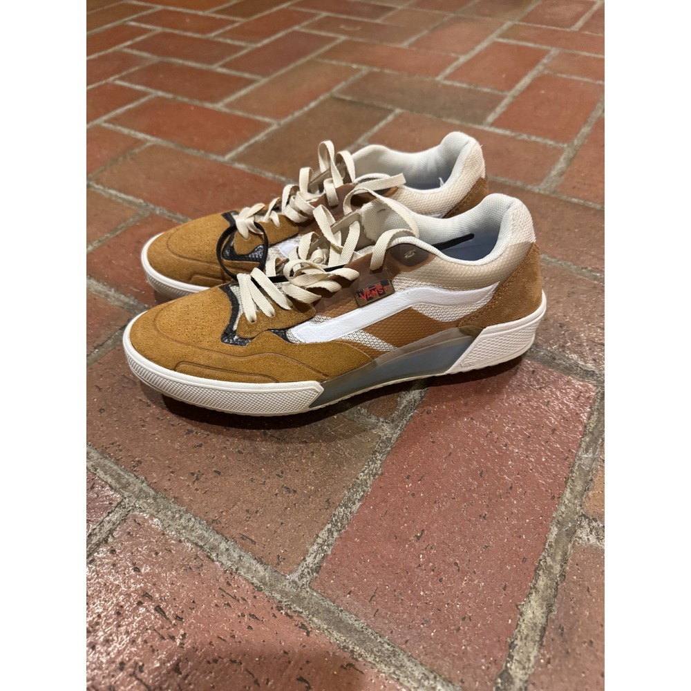 Vans EVDNT UltimateWaffle Tan Cream Suede Mesh‎ Skate Shoes Mens 5.5 Womens 7